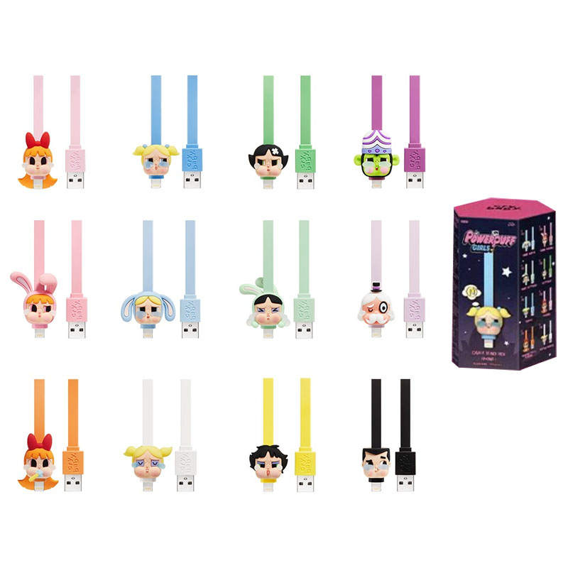 POP MART CRYBABY X The Powerpuff Girls Collection, Cable Mystery Boxes Single Mystery Box/Whole Box 12 Pcs