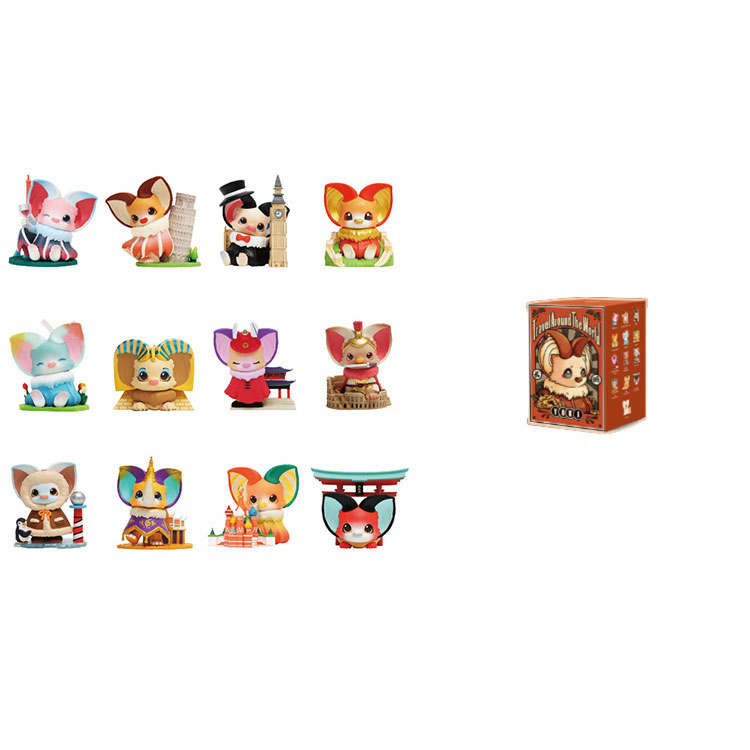 POP MART Yoki Global Travel Collection Mystery Boxes Single Mystery Box/Whole Box 12 Pcs