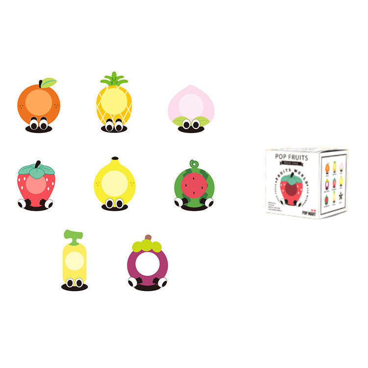 POP MART POP MART POP FRUITS WOW Bag Mystery Boxes Single Mystery Box/Full Box 8 Pcs