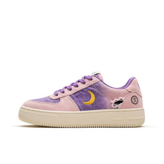 XIANGSU Coverage Abrasion Resistant Coverage Abrasion Resistant Low top Skateboard Shoes Women's Pink Purple