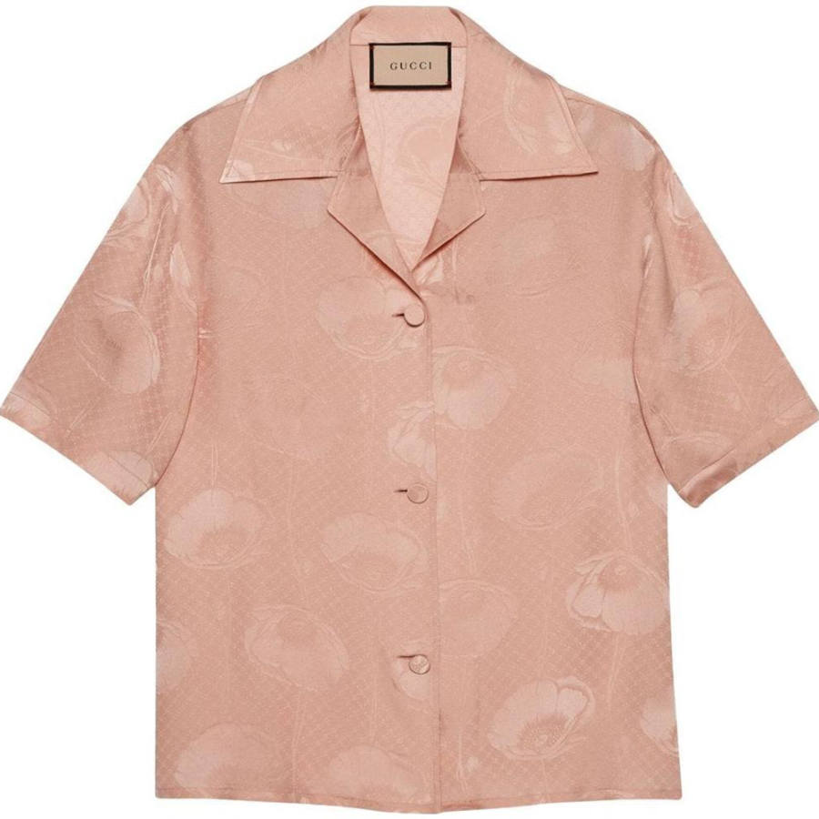 GUCCI 【Previous Season】silk-jacquard shirt
