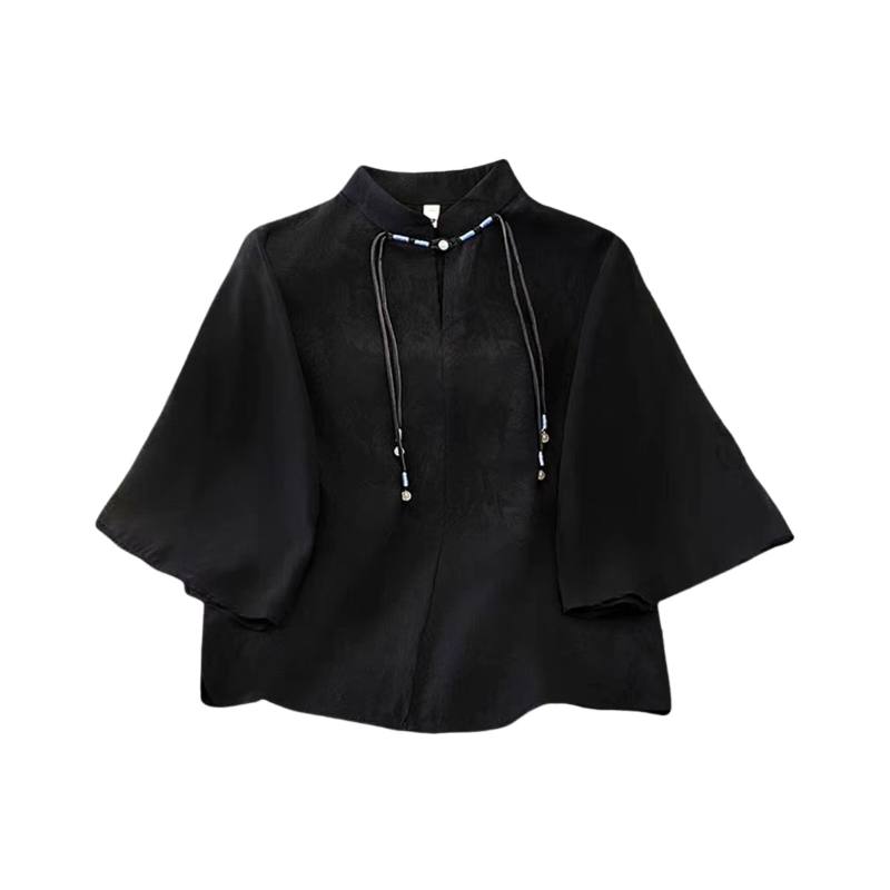 SIXUSICHOU Shirts Women's Stand Collar Moderate Other