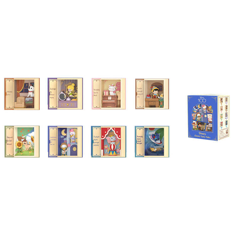 POP MART Disney Classic Fairy Tale Collection Mystery Boxes Single Mystery Box/Full Box 8 Pcs