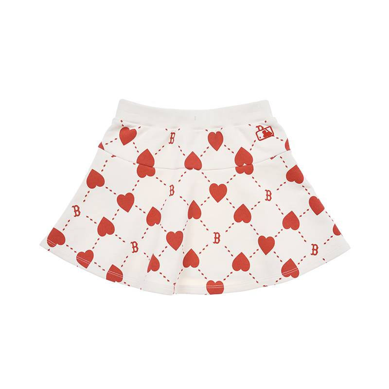 MLB Solid Color Letter Brand Logo Skirt Children Aged 3 7 Years Old