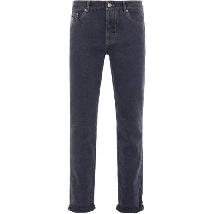 Brunello Cucinelli Logo Patch Skinny Jeans