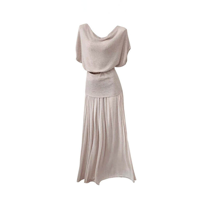 MARIE·COCO Two Piece Skirt Sets Women's Top+Skirt Thin Long