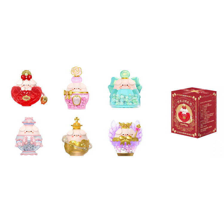 POP MART Perfume Inspired Collection Piko The Piggy Piglet Mystery Boxes Single Mystery Box/Full Box 6 Pcs