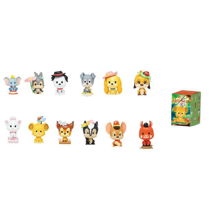 POP MART Disney Characters Animal Collection Mystery Boxes Single Mystery Box/Whole Box 12 Pcs