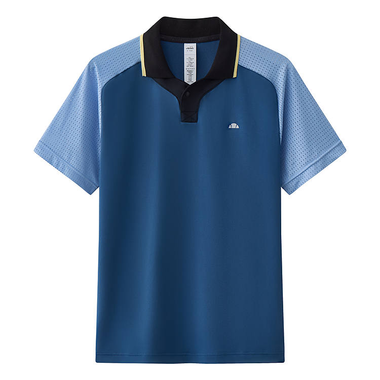 Ellesse Polo Shirts Men's Haze Blue Lapel Moderate