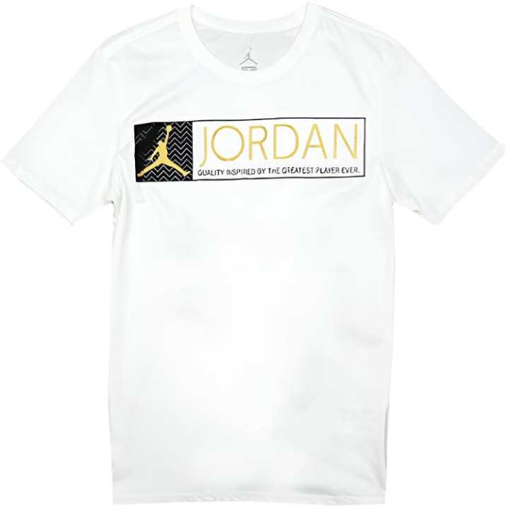 Jordan Jordan T Shirts Men's White Crew Neck Moderate