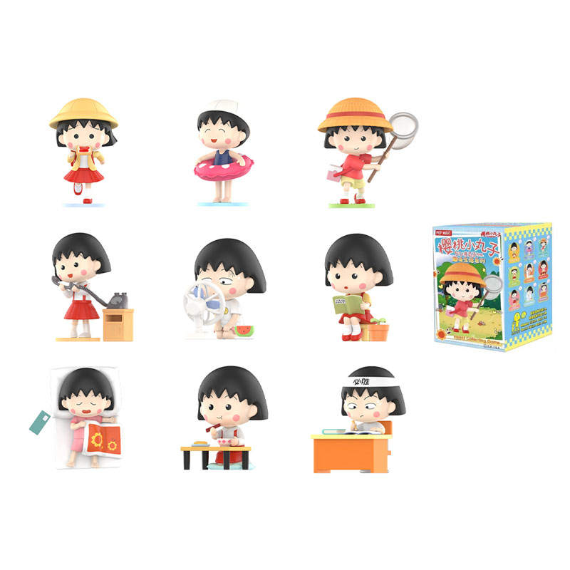 POP MART POP MART Cherry Maruko's Fun Lifestyle Collection Creative Mystery Boxes Single Mystery Box/Full Box 9 Pcs