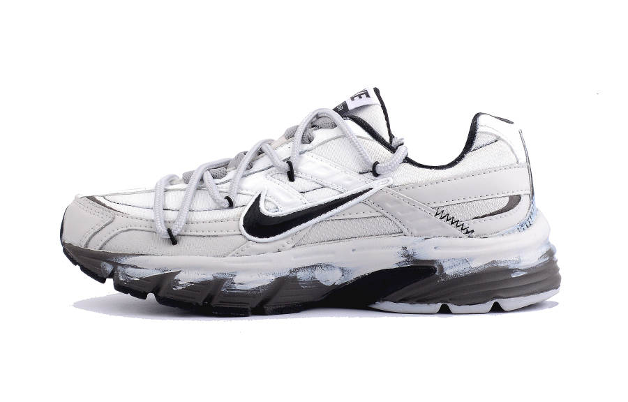 Nike Nike Initiator Abrasion Resistant Abrasion Resistant Low top Casual Running Shoes Unisex Gray White