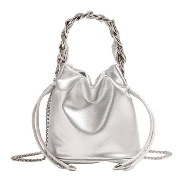 PAYOT Synthetic Leather Bucket Bag Crossbody Bag Women's Multicolor