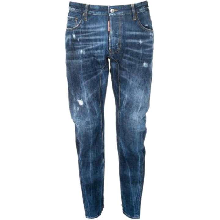 DSQUARED 2 DSQUARED 2 Jeans Men's Blue Moderate Straight Fit Pants
