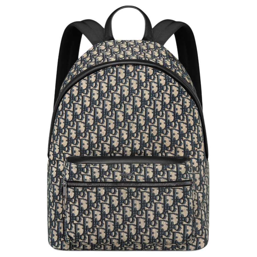 DIOR DIOR Fabric Backpack Men's Beige Black