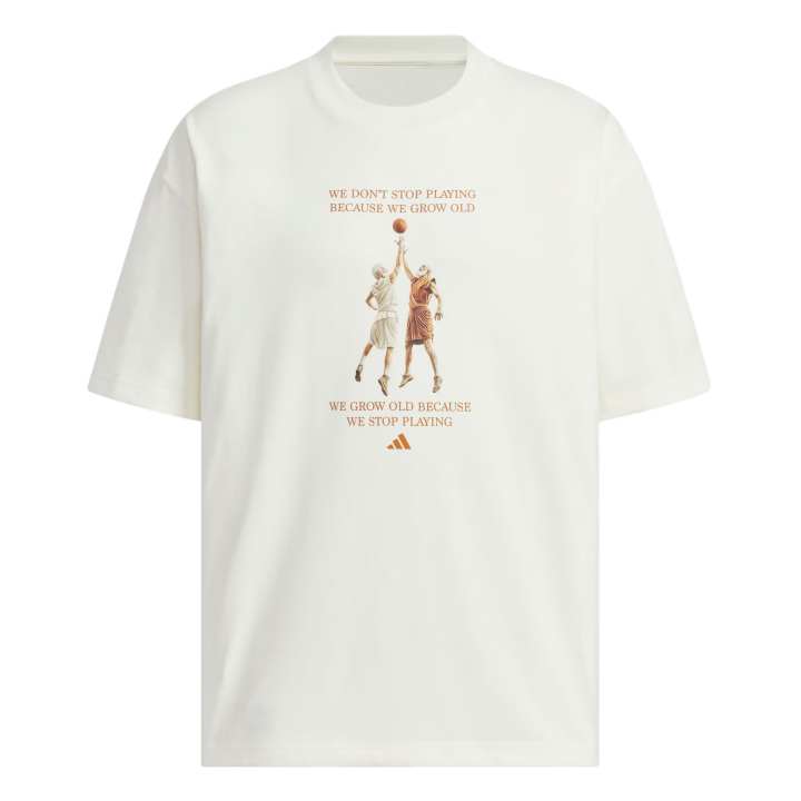 Adidas Adidas T Shirts Men's Jade White Crew Neck Moderate