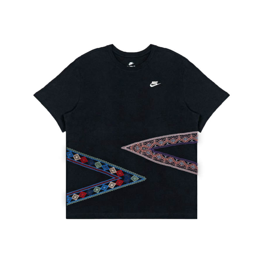 Nike Nike T Shirts Men's Black Crew Neck Moderate Straight Fit
