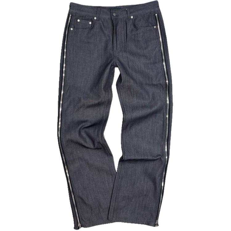Undermycar SS25 ENGINEERED DOUBLE SIDE ZIP SAKA HARD JEANS Casual Pants Men's
