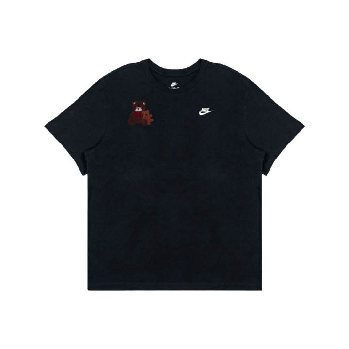 Nike Nike T Shirts Men's Black Crew Neck Moderate Straight Fit
