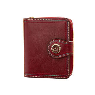 LAORENTOU Synthetic Leather Wallet Women's Black/Red/Pink