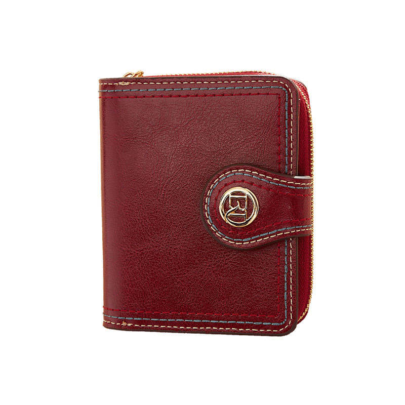LAORENTOU Synthetic Leather Wallet Women's Black/Red/Pink