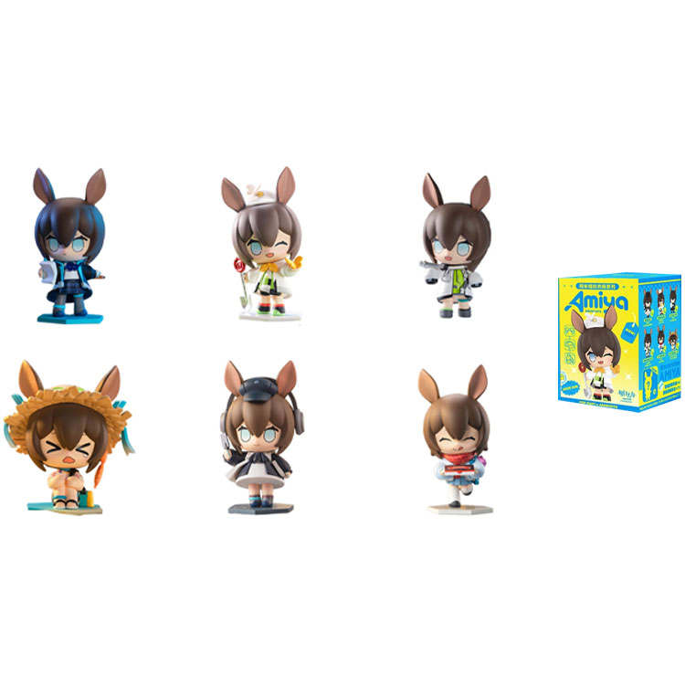 POP MART Arknights, Amiya's Wardrobe Collection Mystery Boxes Single Mystery Box/Full Box 6 Pcs