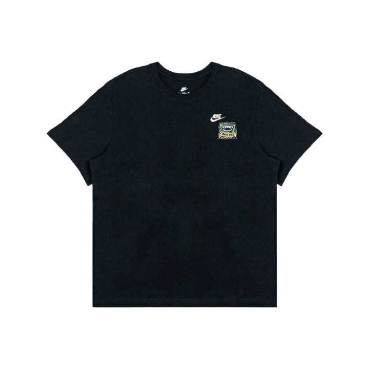 Nike Nike Swoosh T Shirts Men's Black Crew Neck Moderate Straight Fit