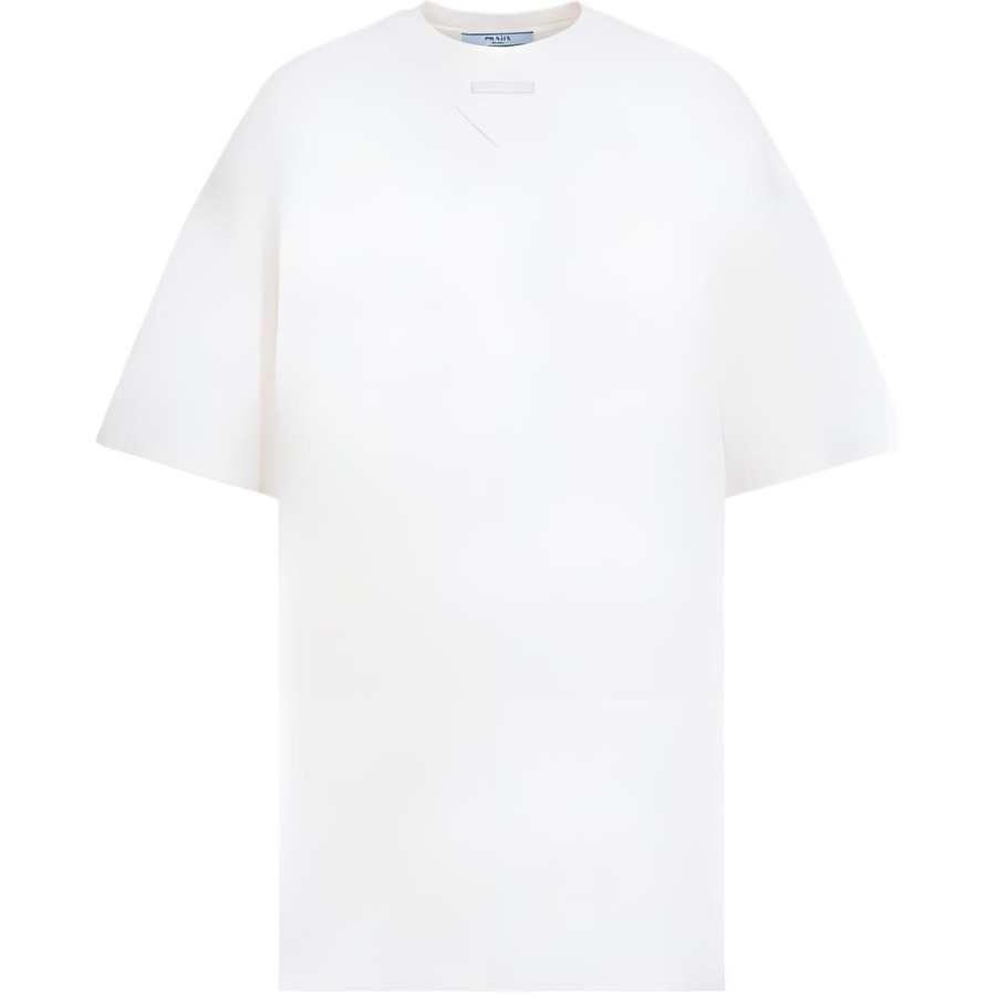 PRADA PRADA Logo Triangle Crewneck T Shirt