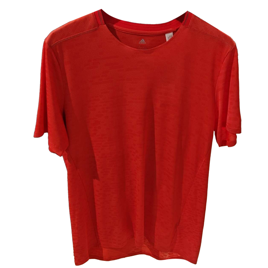 Adidas Adidas T Shirts Women's Orange Red Crew Neck Moderate