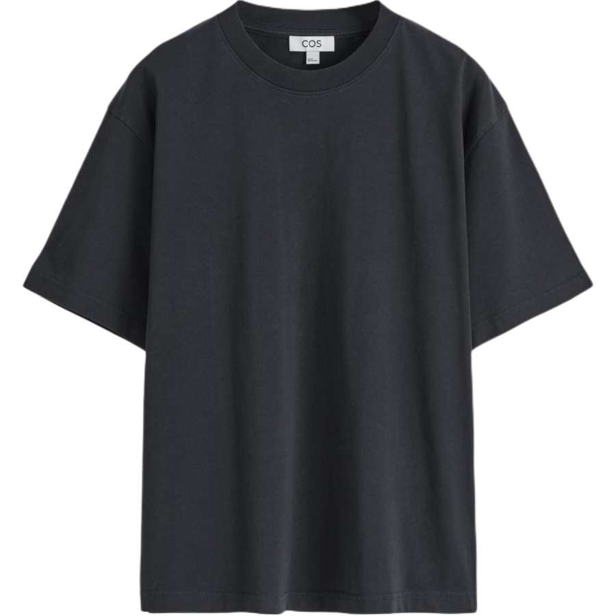 COS T Shirts Men's Navy Blue Crew Neck Moderate