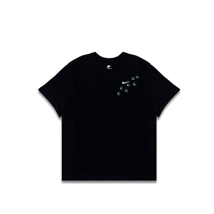 Nike Nike Swoosh T Shirts Men's Black Crew Neck Moderate Straight Fit