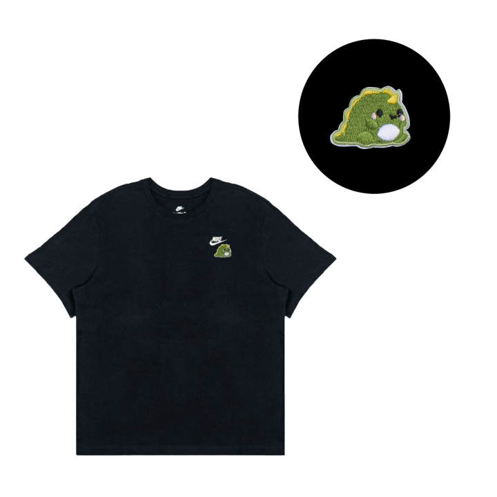 Nike Nike Swoosh T Shirts Men's Black Crew Neck Moderate