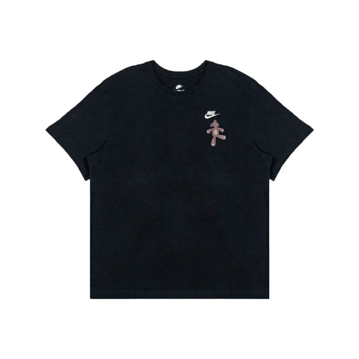 Nike Nike Swoosh T Shirts Men's Black Crew Neck Moderate Straight Fit