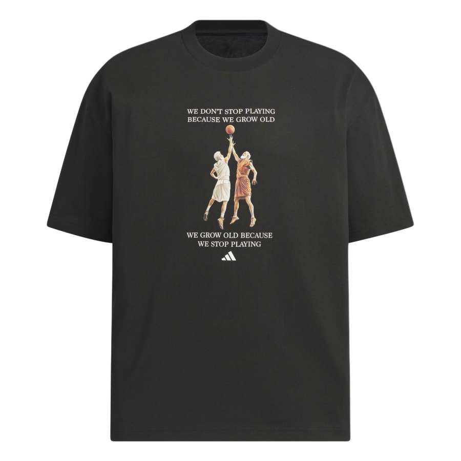 Adidas Adidas T Shirts Men's Black Crew Neck Moderate