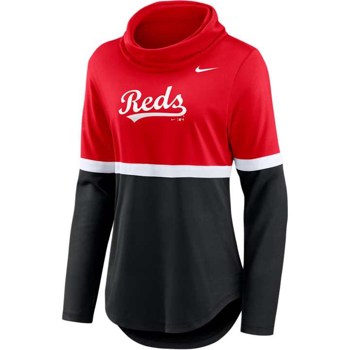 Nike Nike Cincinnati Reds Club Lettering Women's Nike Dri FIT Mlb Pullover Crew