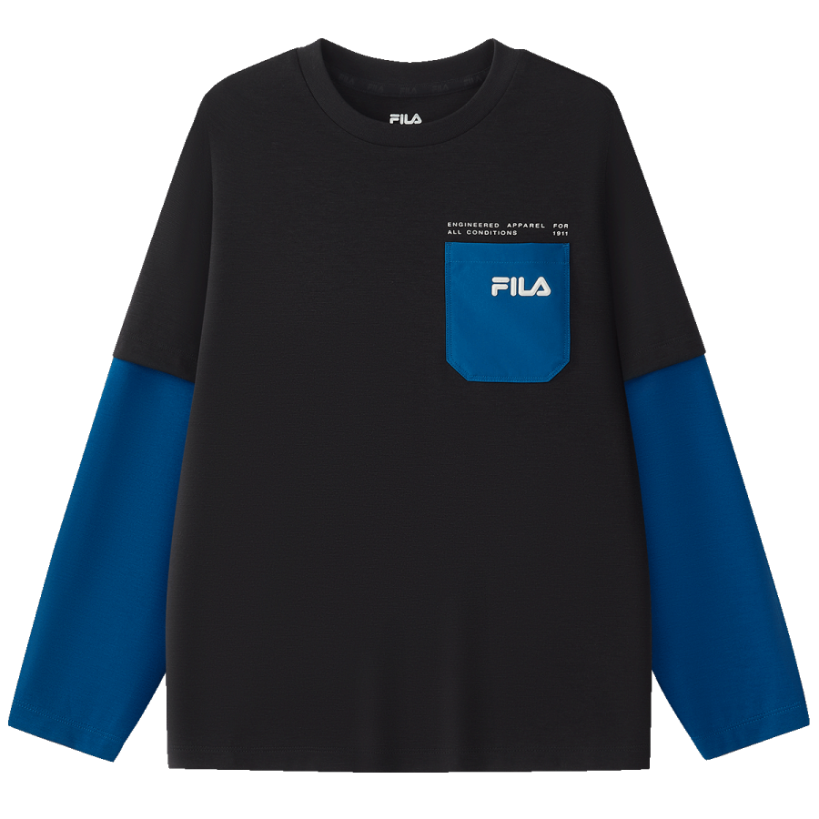 FILA KIDS Feile Kids' Long Sleeved T Shirt Legend Blue Teenagers