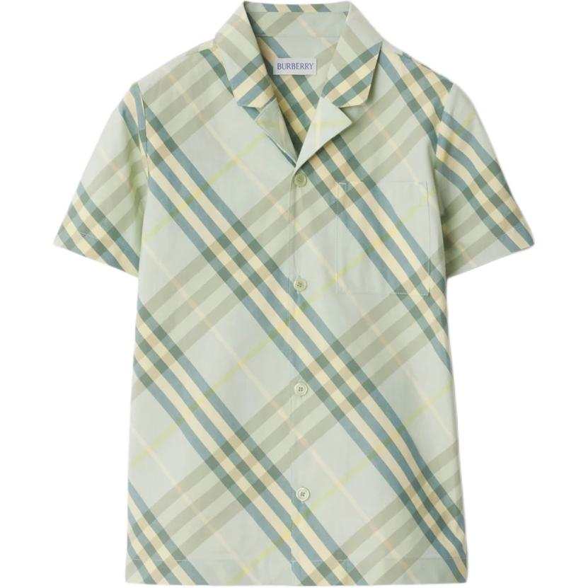 Burberry Polo Shirt Light Green Kids'