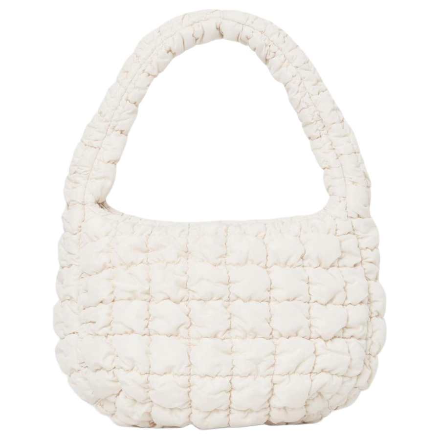 COS COS Polyester Cloud Bag, One Shoulder Handbag Mini Women's Ecru