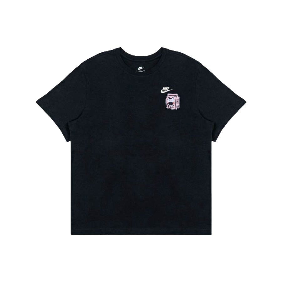 Nike Nike T Shirts Men's Black Crew Neck Moderate Straight Fit