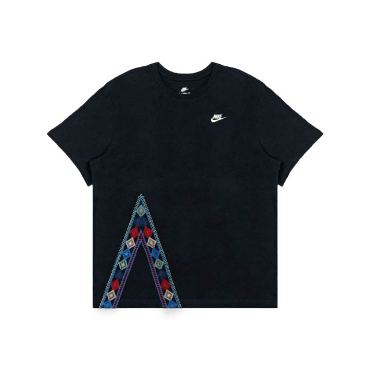 Nike Nike T Shirts Men's Black Crew Neck Moderate Straight Fit