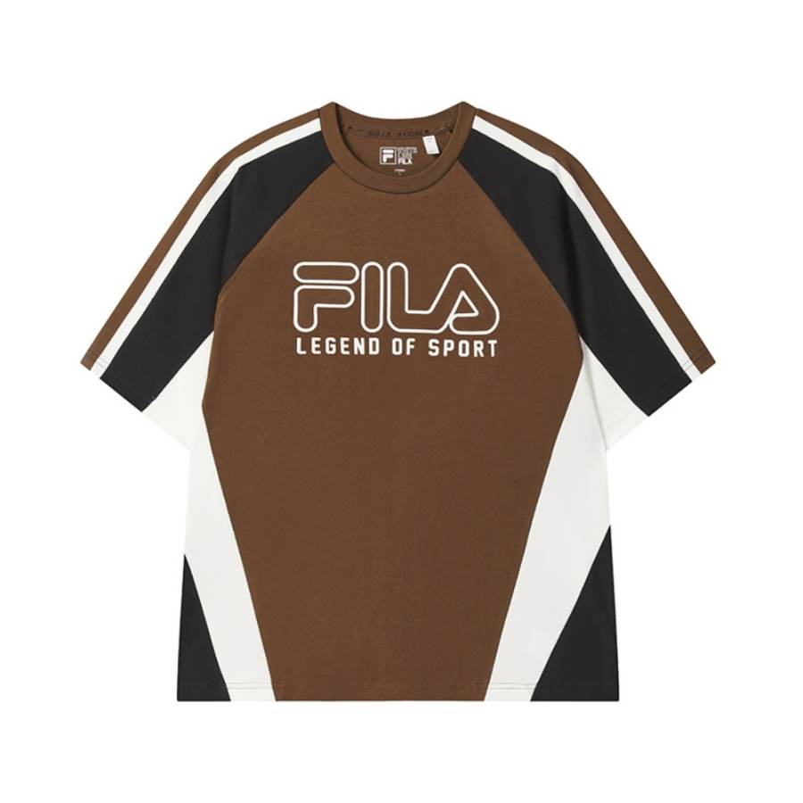 FILA ORIGINALE T Shirt Men's Dried Milk Umber