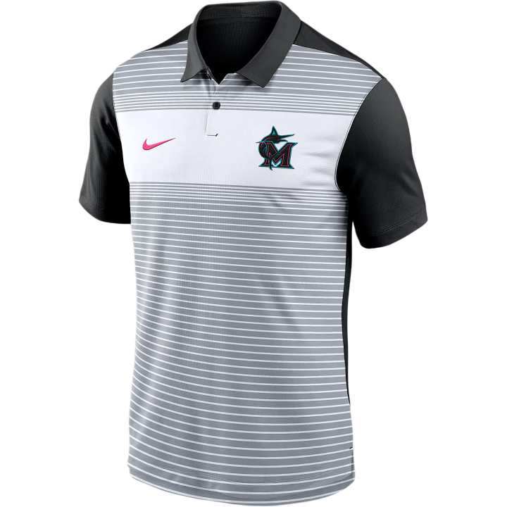 Nike Nike Miami Marlins City Connect Legacy Icon Vapor Men's Nike Dri-FIT Mlb Polo