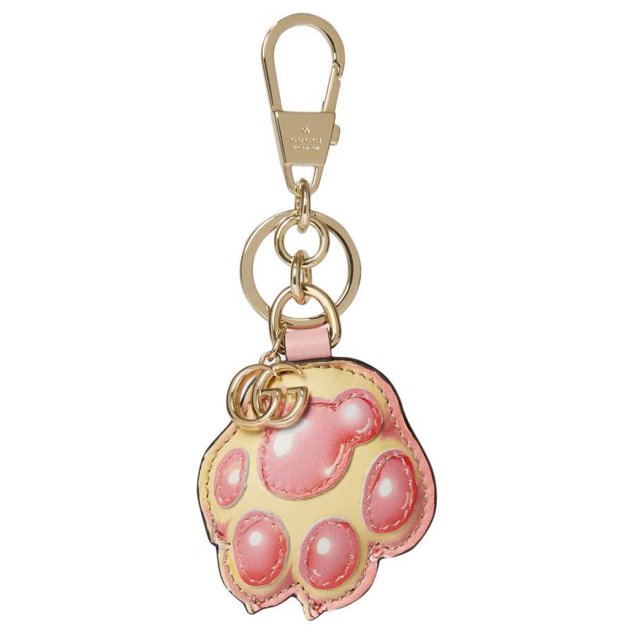 GUCCI Leather Bag Charm Bag Merch Women's Pink