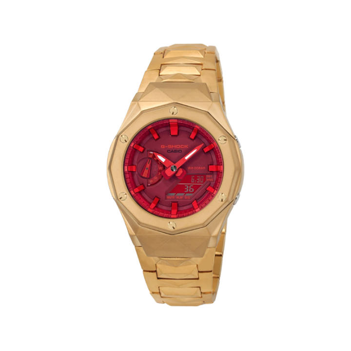 CASIO CASIO Custom Collection Electronic Movement Watch Unisex Red Watch Dial