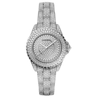 CHANEL J12 Wrist Watches Automatic Mechanical Movement 18K White Gold Strap 33mm White Dial Women's Watch