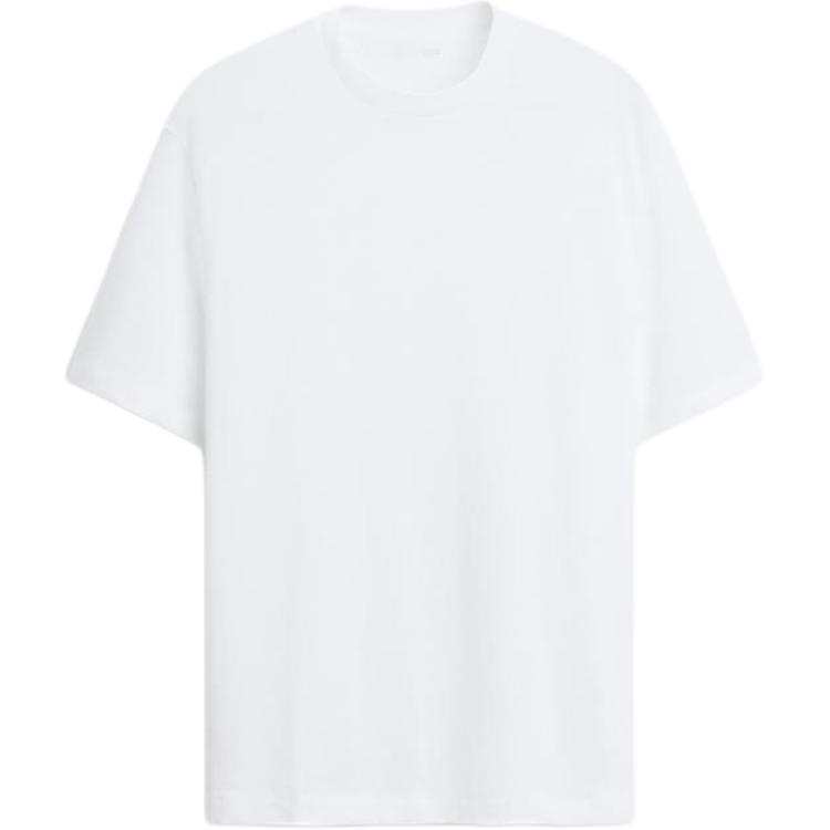 ZARA T Shirts Men's White Crew Neck Straight Fit