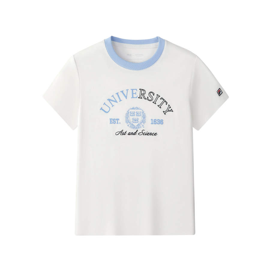 FILA KIDS Feile Kids' Short Sleeved T Shirts Cloud White Teenagers