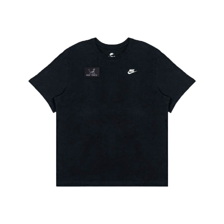 Nike Nike T Shirts Men's Black Crew Neck Moderate Straight Fit
