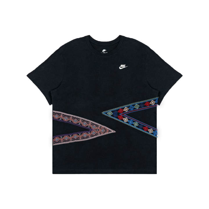 Nike Nike T Shirts Men's Black Crew Neck Moderate Straight Fit