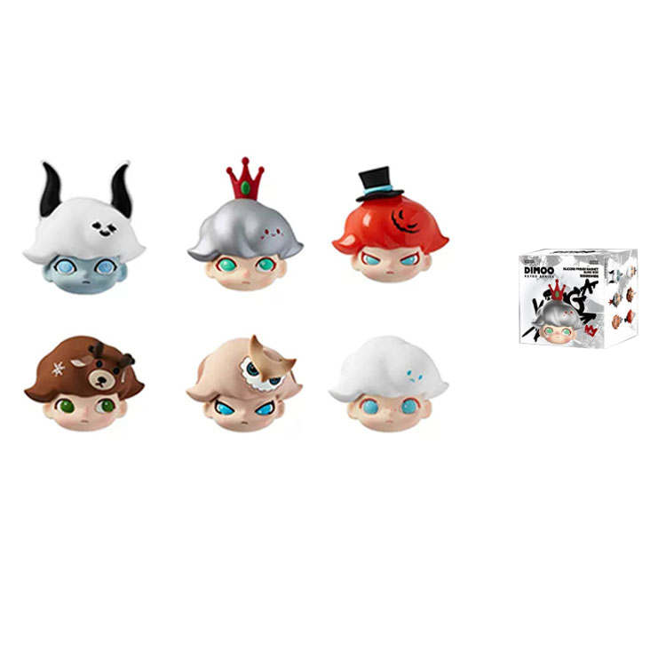 POP MART POP MART Dimoo Classic Reissue Collection, Silicone Refrigerator Sticker Miniature Hobby Model Mystery Boxes